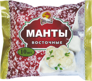 Еттен жасалған манты 0,5 кг